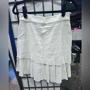 Chic Cream Asymmetrical Skirt